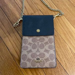 Authentic coach cell phone crossbody.